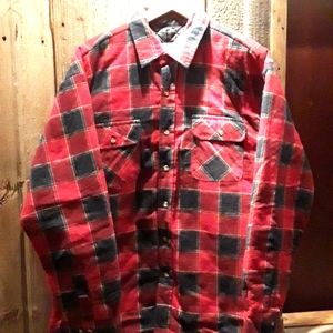 Basic Editions Large red/black/white insulated flannel